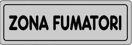 ADESIVO CM 15X5 ZONA FUMATORI 15900150-0