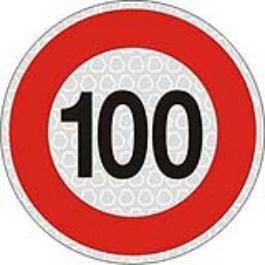 CARTELLO ADESIVO D20LIMITE 100 9002....100-0