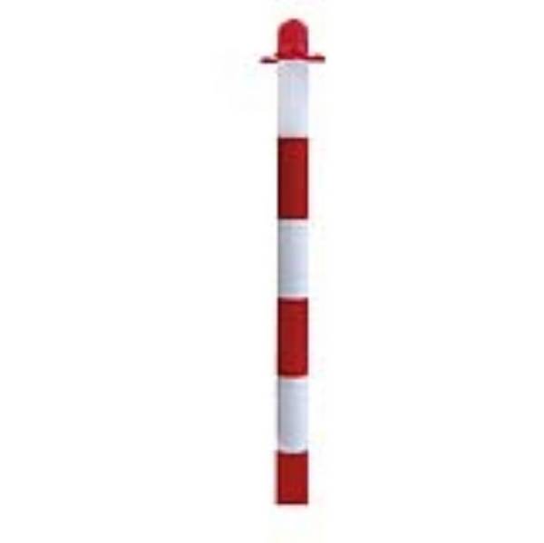 COLONNINA IN PVC H.900 BIANCO/ROSSA PER BASE RIEMPIBILE 750A+750B