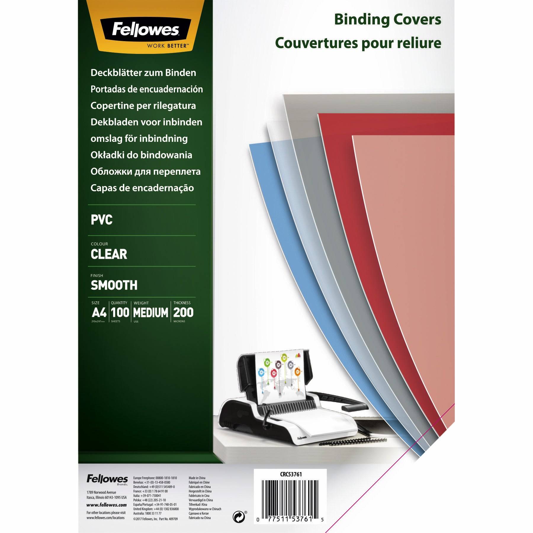Fellowes 5376102 cartellina A4 PVC Trasparente 100 pz-3
