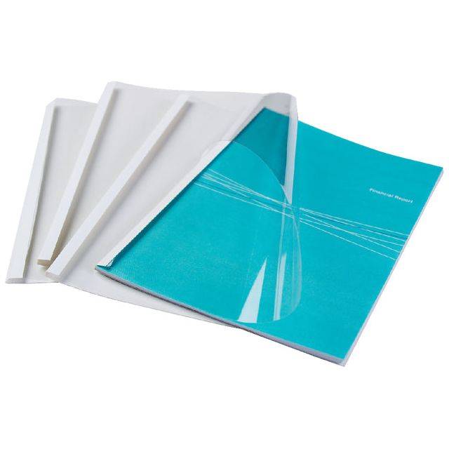 GBC Copertine per rilegatura termica Standard 3 mm bianche (100)-2