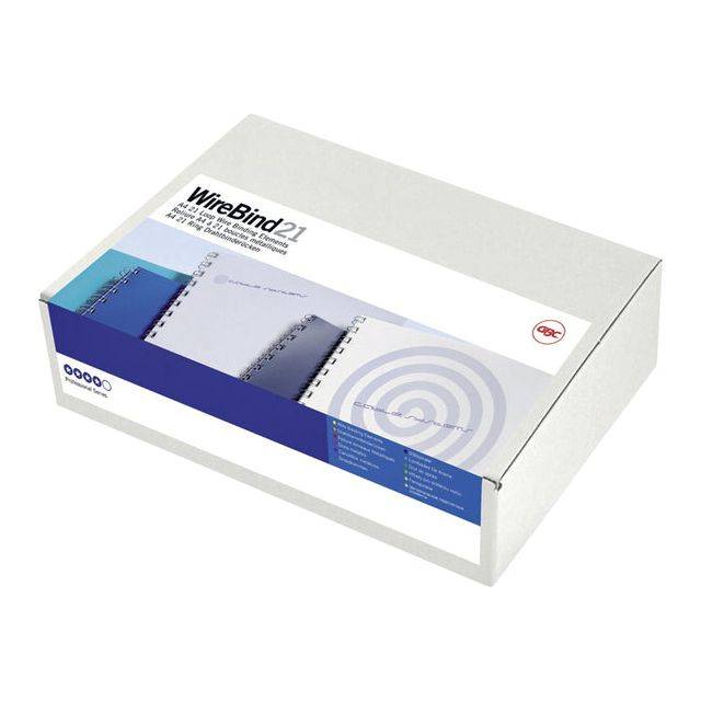 GBC Spirali metalliche MultiBind argento 8 mm (100)-2