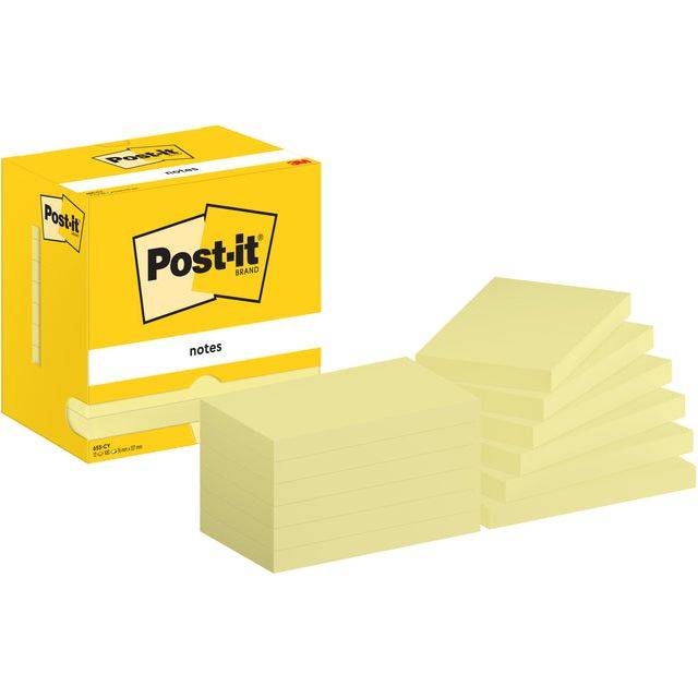 POST-IT -655- GIALLO 76X127 CONF.12-0