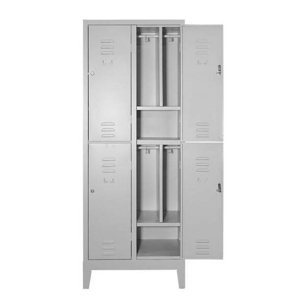 Multiplo 4 posti 69x50 con tramezza sporco/pulito  e piano porta scarpe