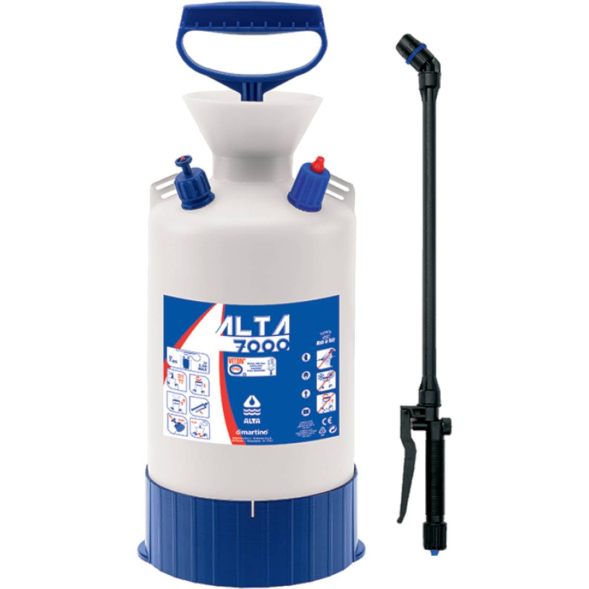 Pompa a pressione per acidi a tracolla - capacit� 9,5 lt.-0