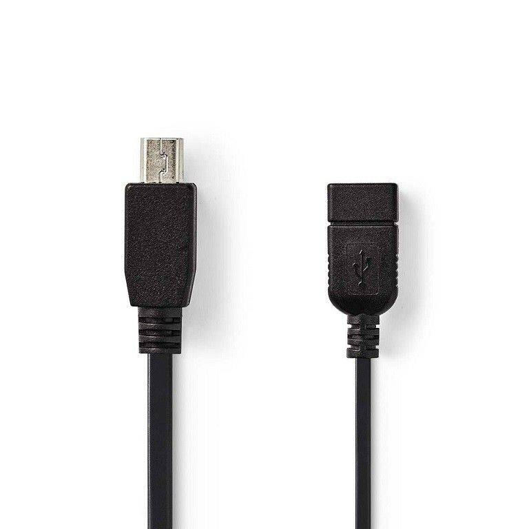 Cavo USB 2.0 Presa A - Spina Mini B 25cm-0