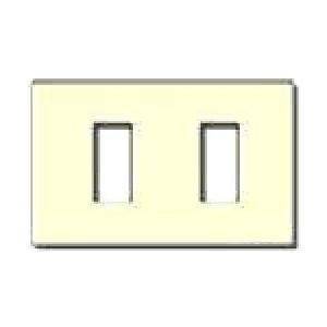 Placca metallica 2 fori + supporto serie magic-0