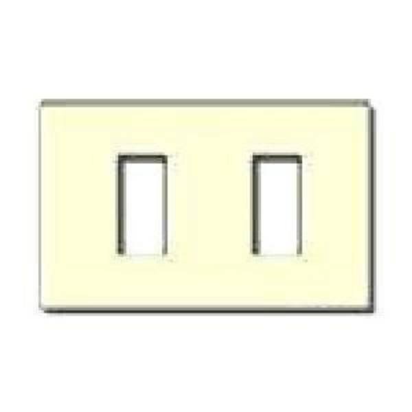 Placca metallica 2 fori + supporto serie magic