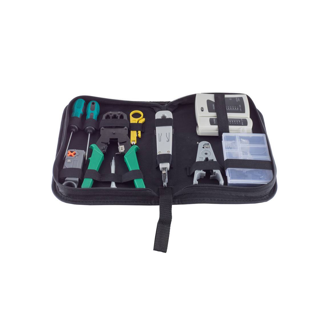 S/CONN maximum connectivity Werkzeugset, Netzwerk, 10-teilig, mit Tasche (18-25002)-0