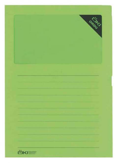 100 ÖKI Sichthüllen grün glatt (61518)-0