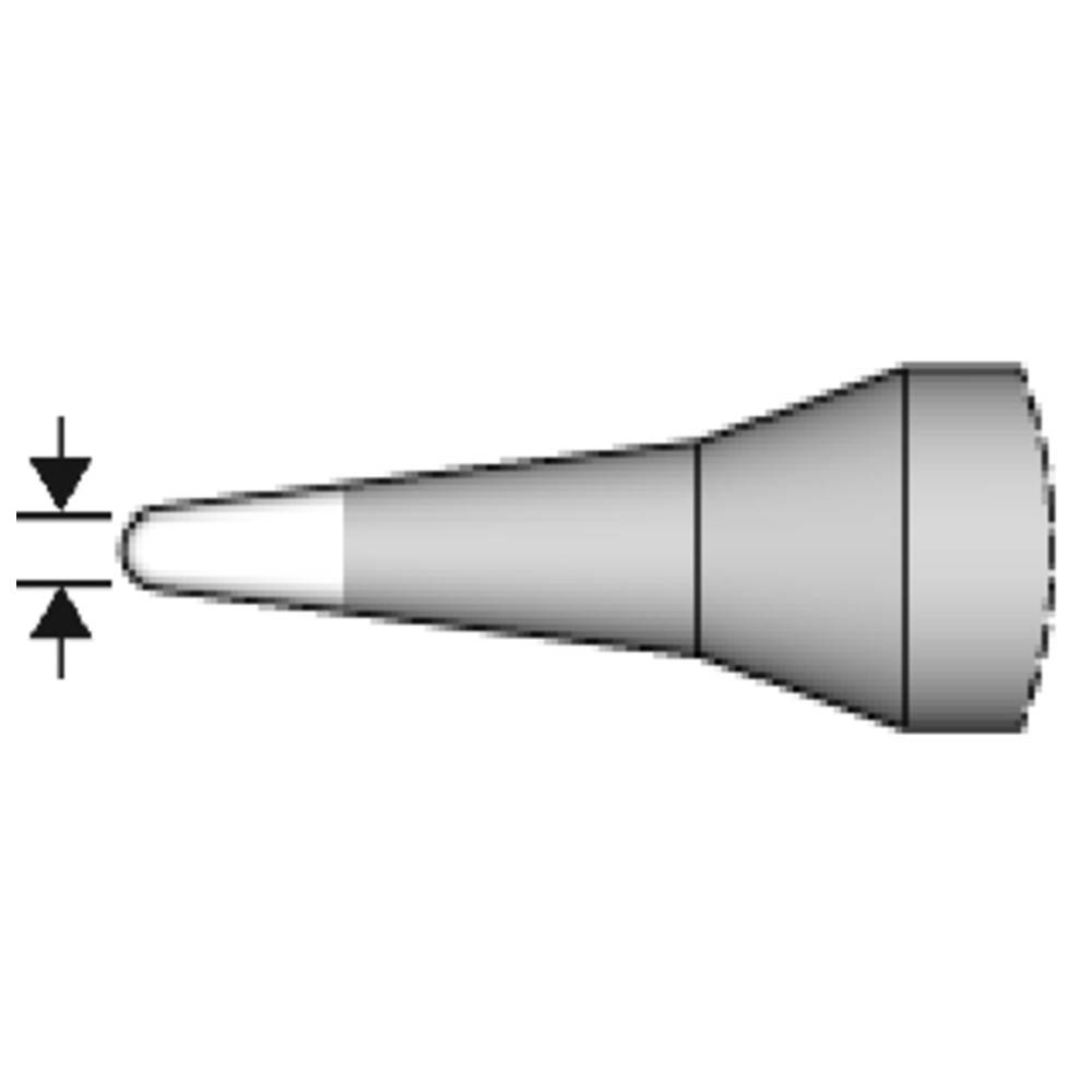 punta di saldatura conica, D: 1,2 mm-2