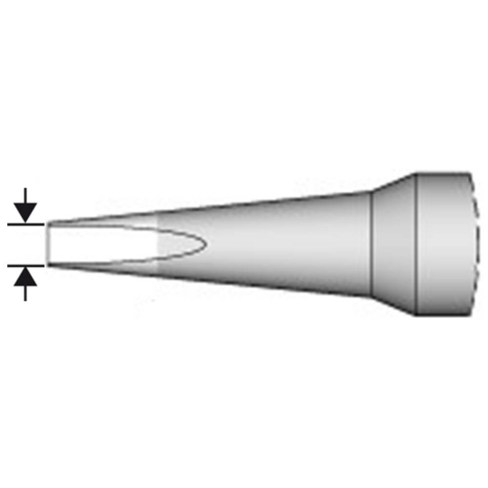 punta di saldatura a scalpello, dritta, 0,6 x 0,3 mm-2