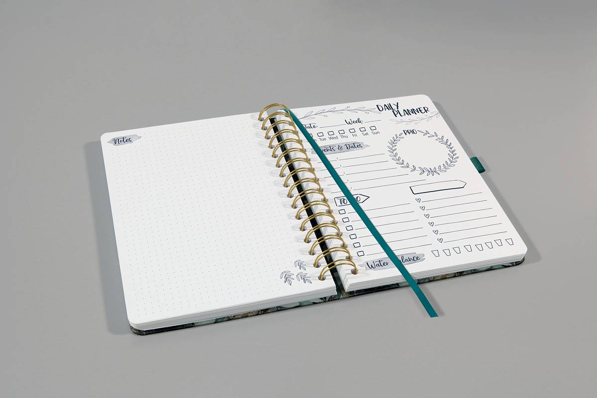 Sigel Jolie JP203 - Persönliches Tagebuch - Schwarz - Gold - Grün - Abbildung - A5 - 120 Blätter - 120 g/m² (JP203)-1