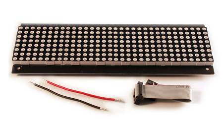 ARDUINO 32X8 Red LED Dot Matrix Unit Board - P7.62-0