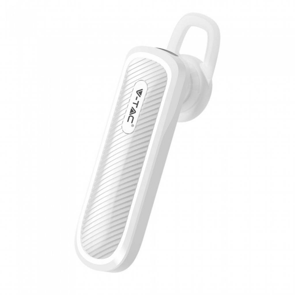 V-TAC Auricolare Bluetooth 70mAh Colore Bianco-0