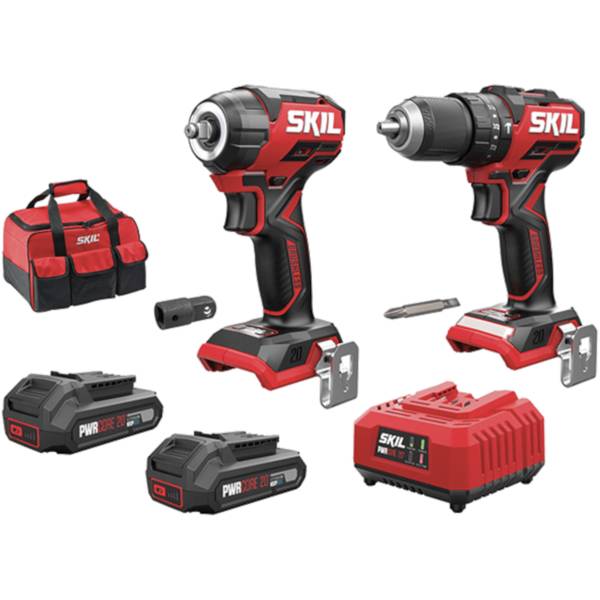 Kit Avvitatore + Trapano + 2 Batterie - 20 V