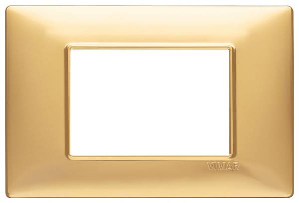 Placca 3M oro opaco Vimar Plana 14653.25