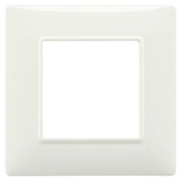 Placca 2M avorio per scatola rotonda  Vimar Plana 14642.02