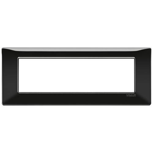 Placca 7M nero Vimar Plana 14657.05-0