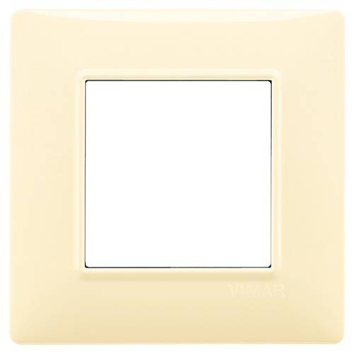 Placca 2M crema per scatola rotonda Vimar Plana 14642.04-0