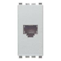 Presa RJ11 6/4 NEXT 16A Vimar Eikon 20320.N silver-0
