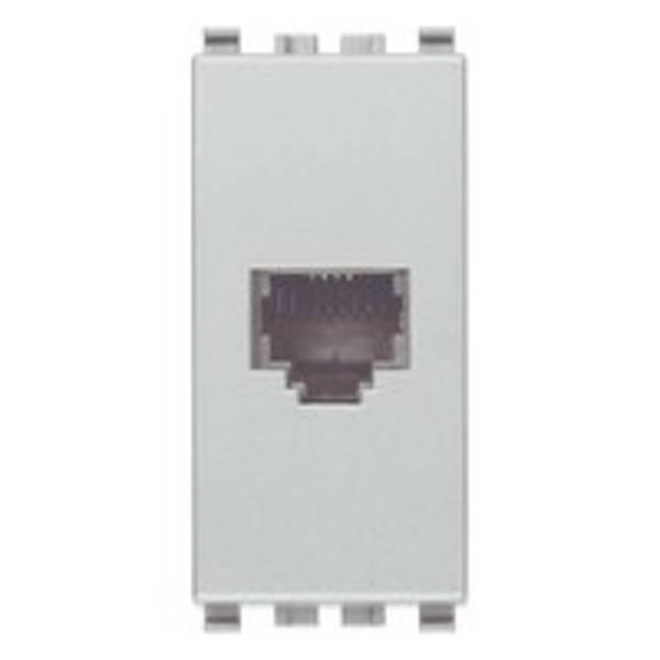 Presa RJ11 6/4  NEXT 16A  Vimar Eikon 20320.N silver
