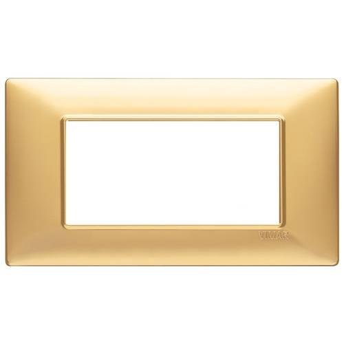 Placca 4M oro opaco Vimar Plana 14654.25-0