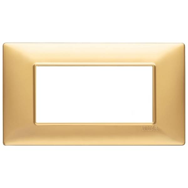 Placca 4M oro opaco Vimar Plana 14654.25