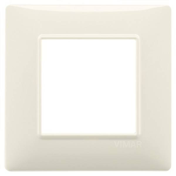 Placca 2M beige per scatola rotonda  Vimar Plana 14642.03