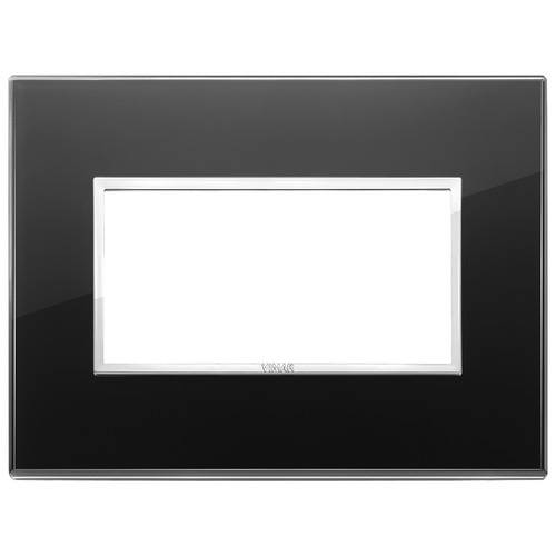 Placca 4M nero diamante Vimar Eikon Evo 21654.76-0
