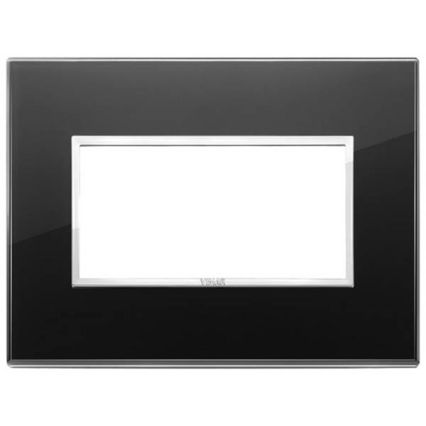 Placca 4M nero diamante Vimar Eikon Evo 21654.76