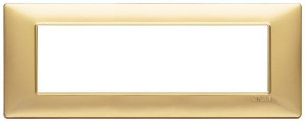 Placca 7M oro opaco Vimar Plana 14657.25-0