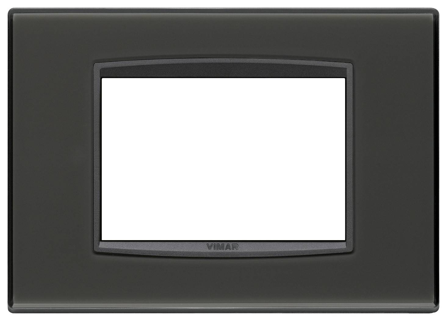 Placca Classic 3M Reflex antracite Eikon vimar 20653.42-0