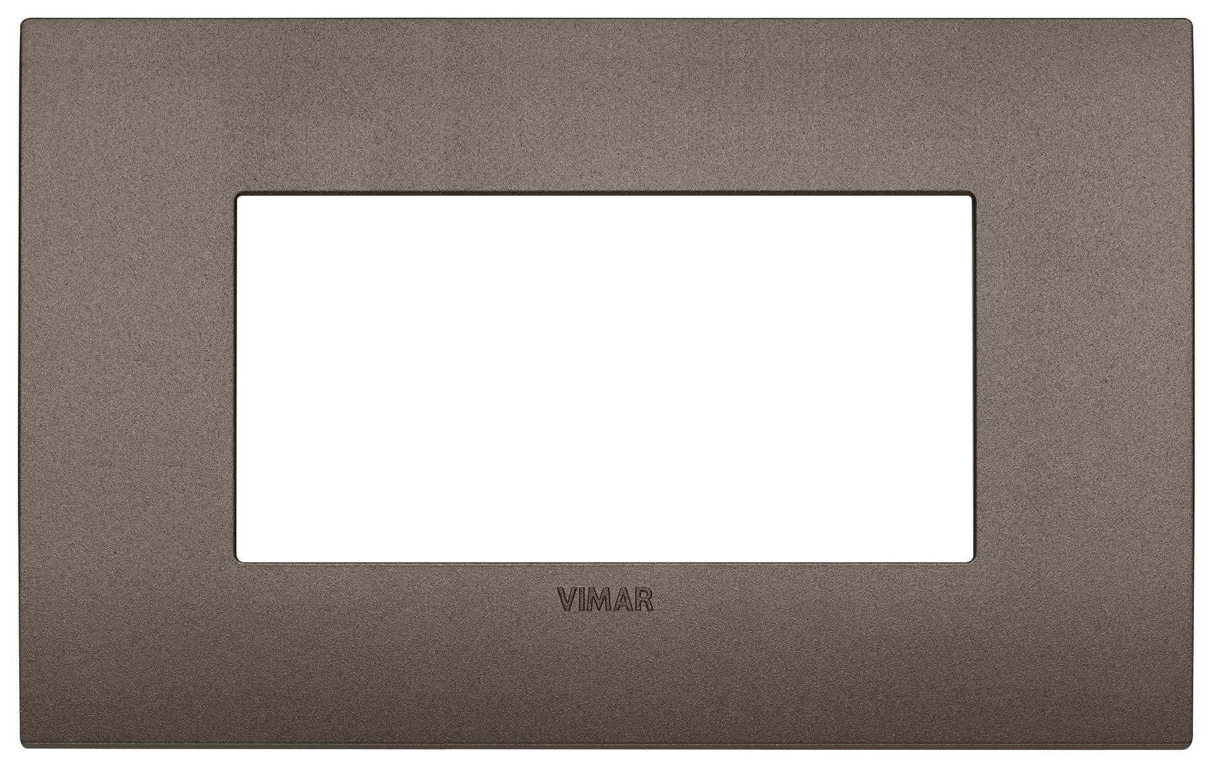 Placca fit 4 moduli, metallo, metal VIMAR 19954.14-0
