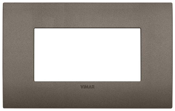 Placca fit 4 moduli, metallo, metal VIMAR  19954.14