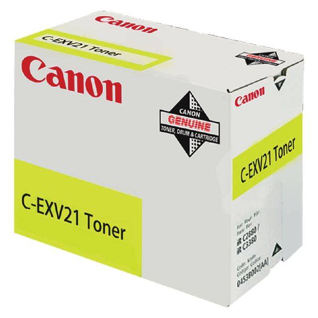 Canon C-EXV21 cartuccia toner 1 pz Originale Giallo 0455B002-6