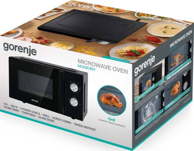 Gorenje MO20E2BH Nero Microonde con grill Superficie piana 20 L 800 W-1