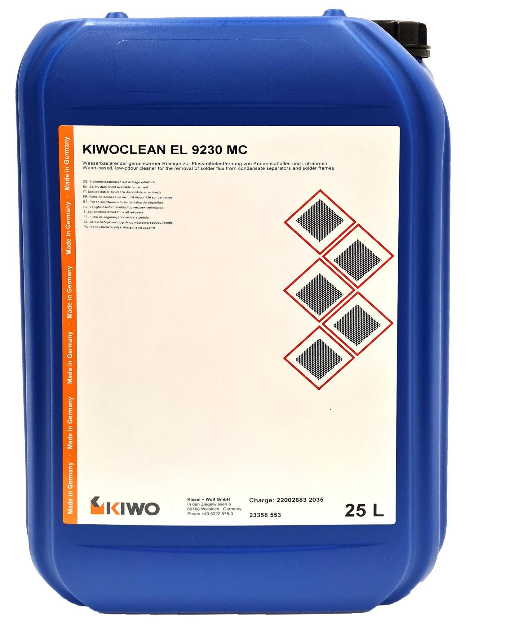 KIWOCLEAN EL 9230 MC Detergente per sifoni di condensa 25 l-0