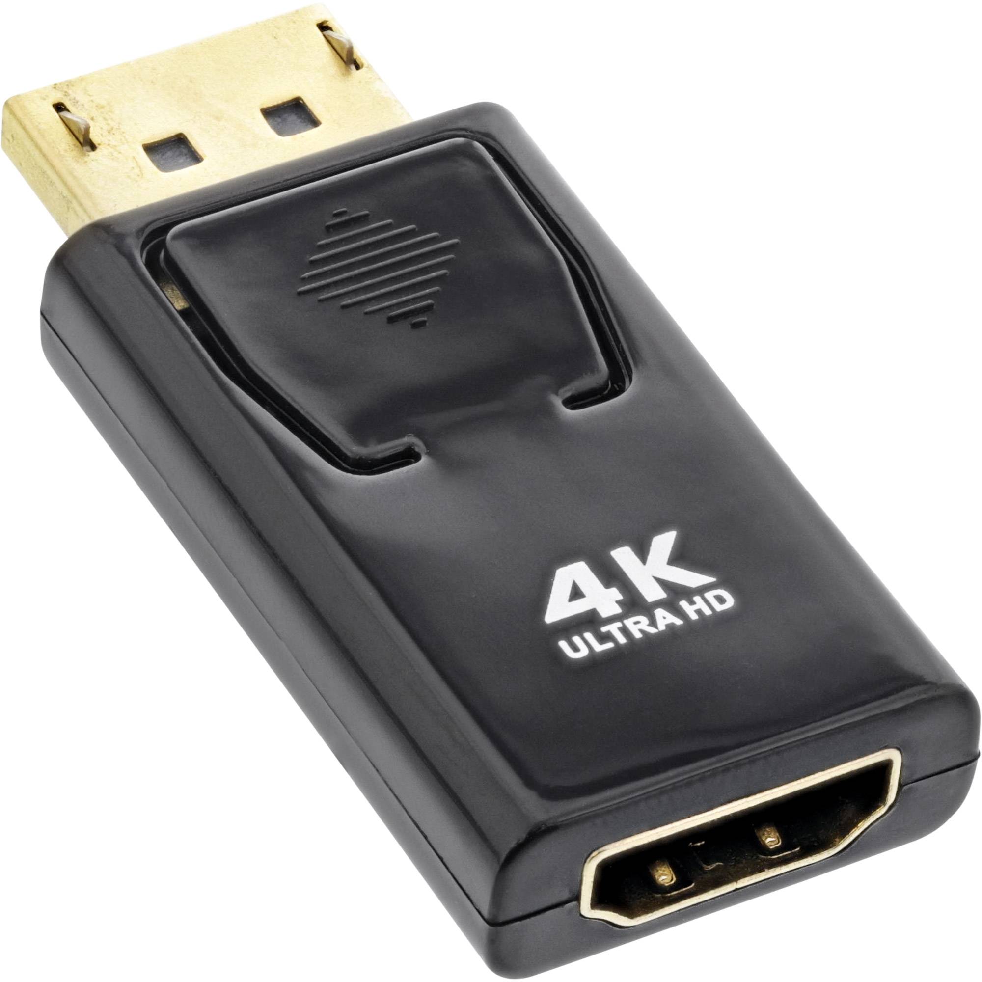 InLine Konverter DisplayPort Stecker auf HDMI Buchse - 4K/60Hz - mit Audio-0