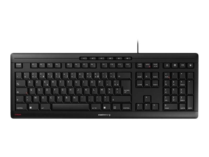 CHERRY STREAM tastiera Ufficio USB AZERTY Francese Nero-0