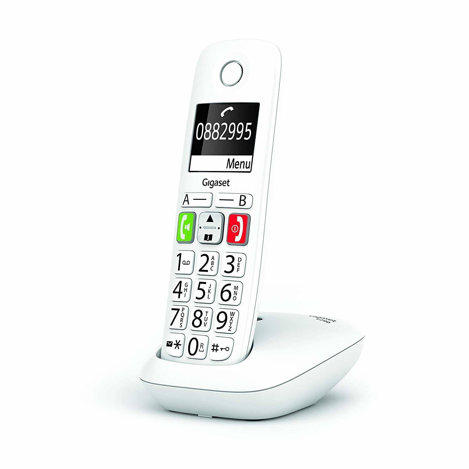 Gigaset E290 Telefono analogico DECT Identificatore di chiamata Bianco-0