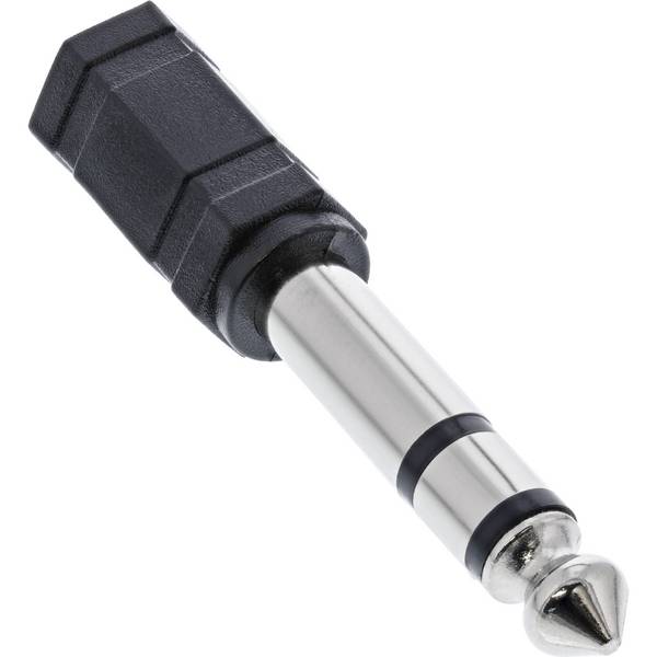 Adattatore audio InLine: spina jack da 6,3 mm su presa jack da 3,5 mm - stereo