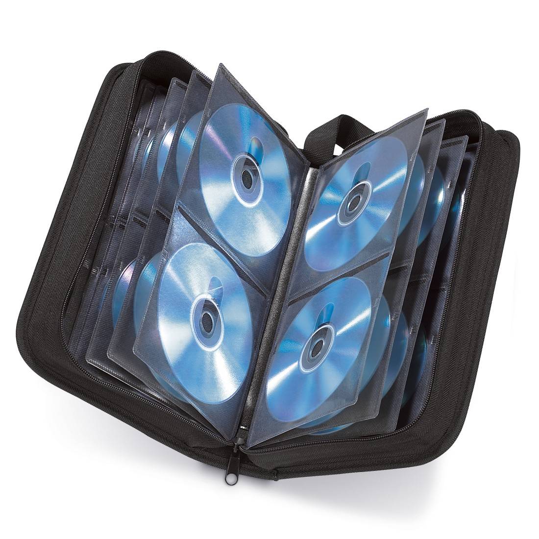 Hama CD Wallet 120 - Tasche für CDs/DVDs - 120 CDs/DVDs - Nylon - Schwarz (33833)-0