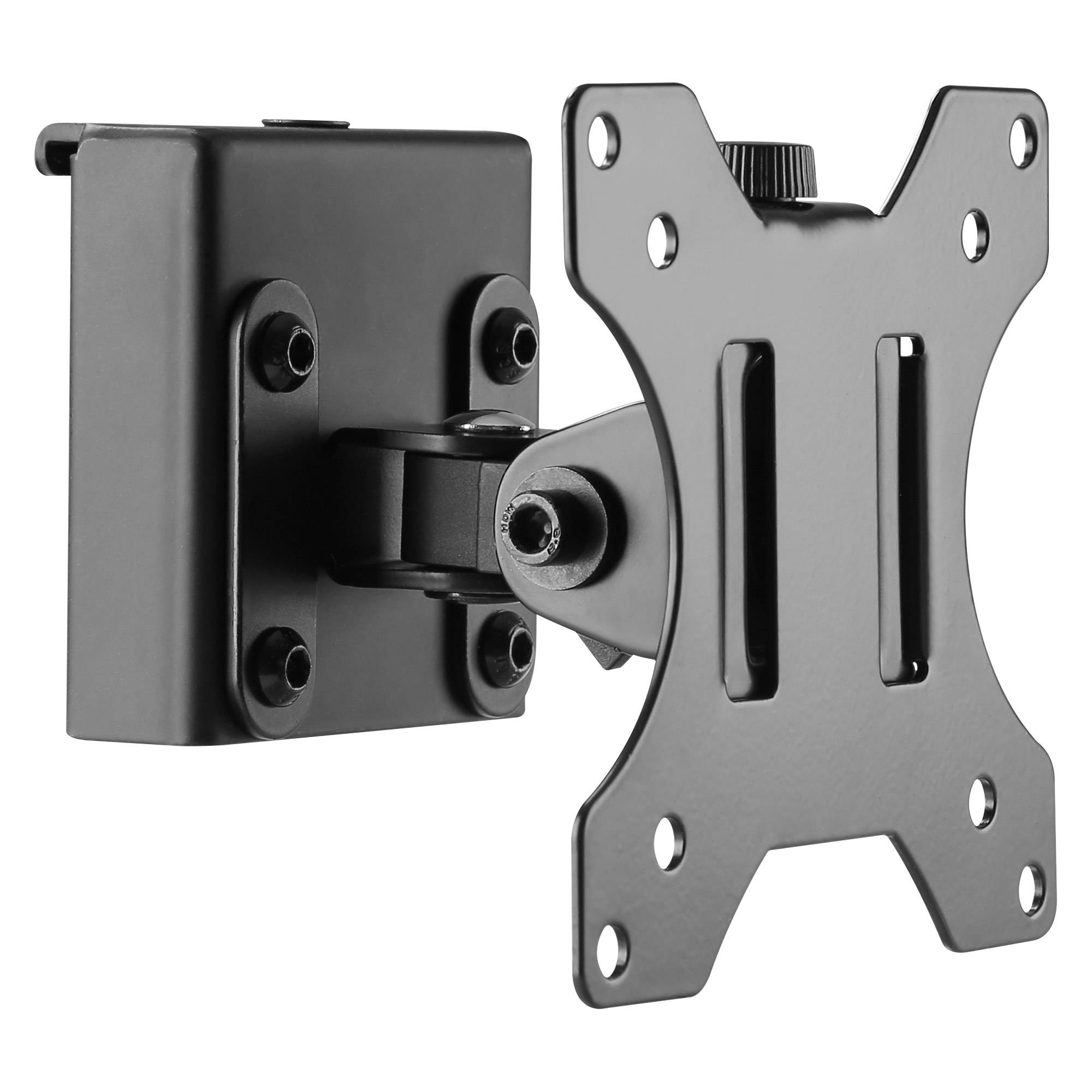 InLine Slatwall - Montagekomponente (short mount bracket) - für LCD-Display - monitor - Stahl - Schwarz - Bildschirmgröß-0
