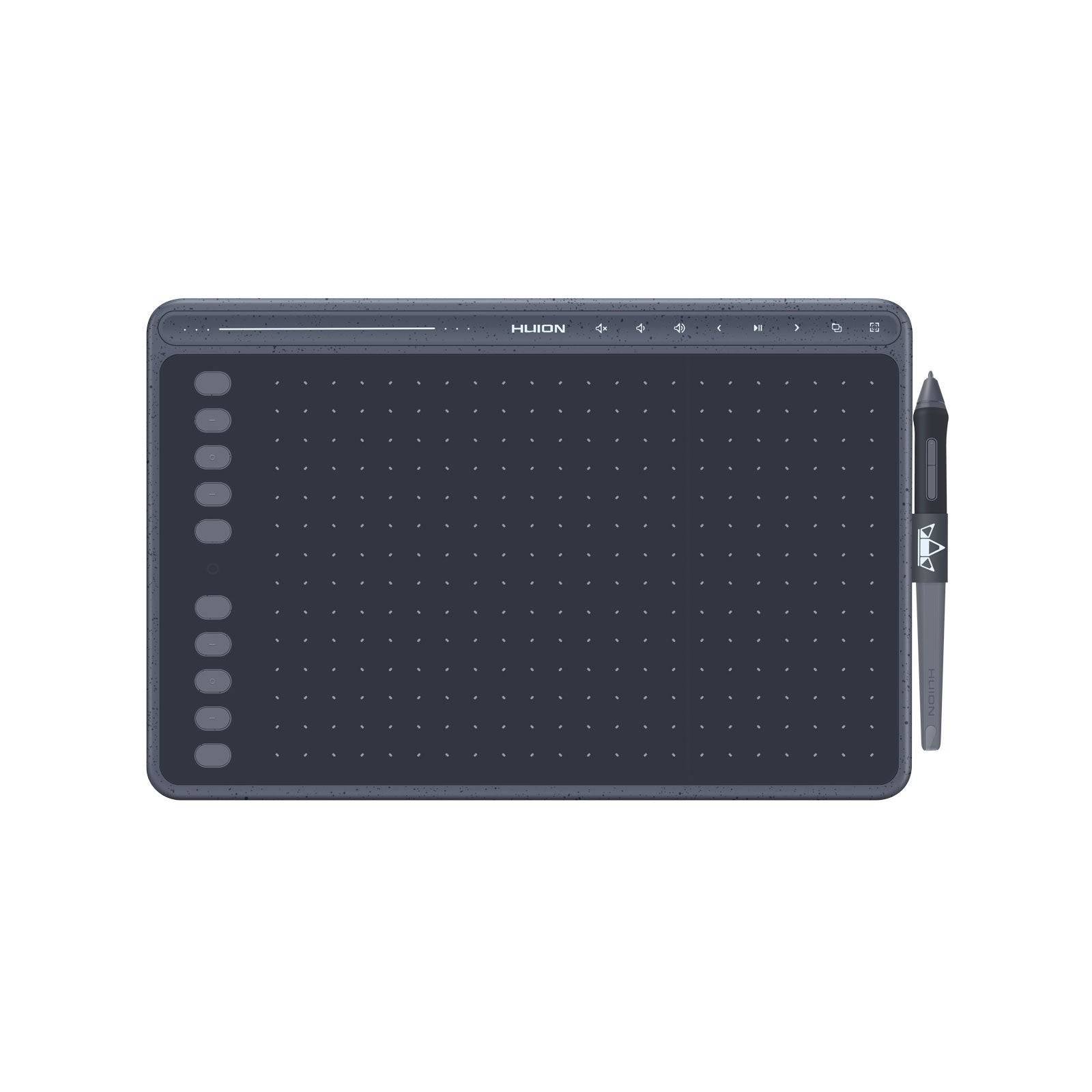 HUION HS611 Grafiktablett Schwarz 5080 lpi 258,4 x 161,5 mm USB (HS611 Grey)-0