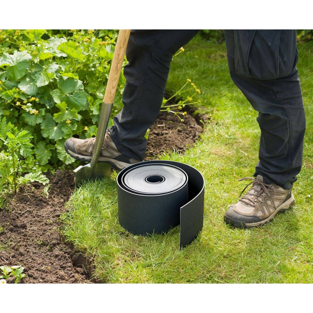 Separatore Nature Nero 7,5 cm x 10 m-2