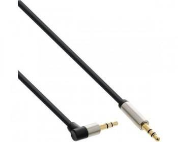 CAVO AUDIO JACK 3.5mm M/M 5mt CON CONNETTORE ANGOLATO 90° INLINE SLIM MOBILE-0