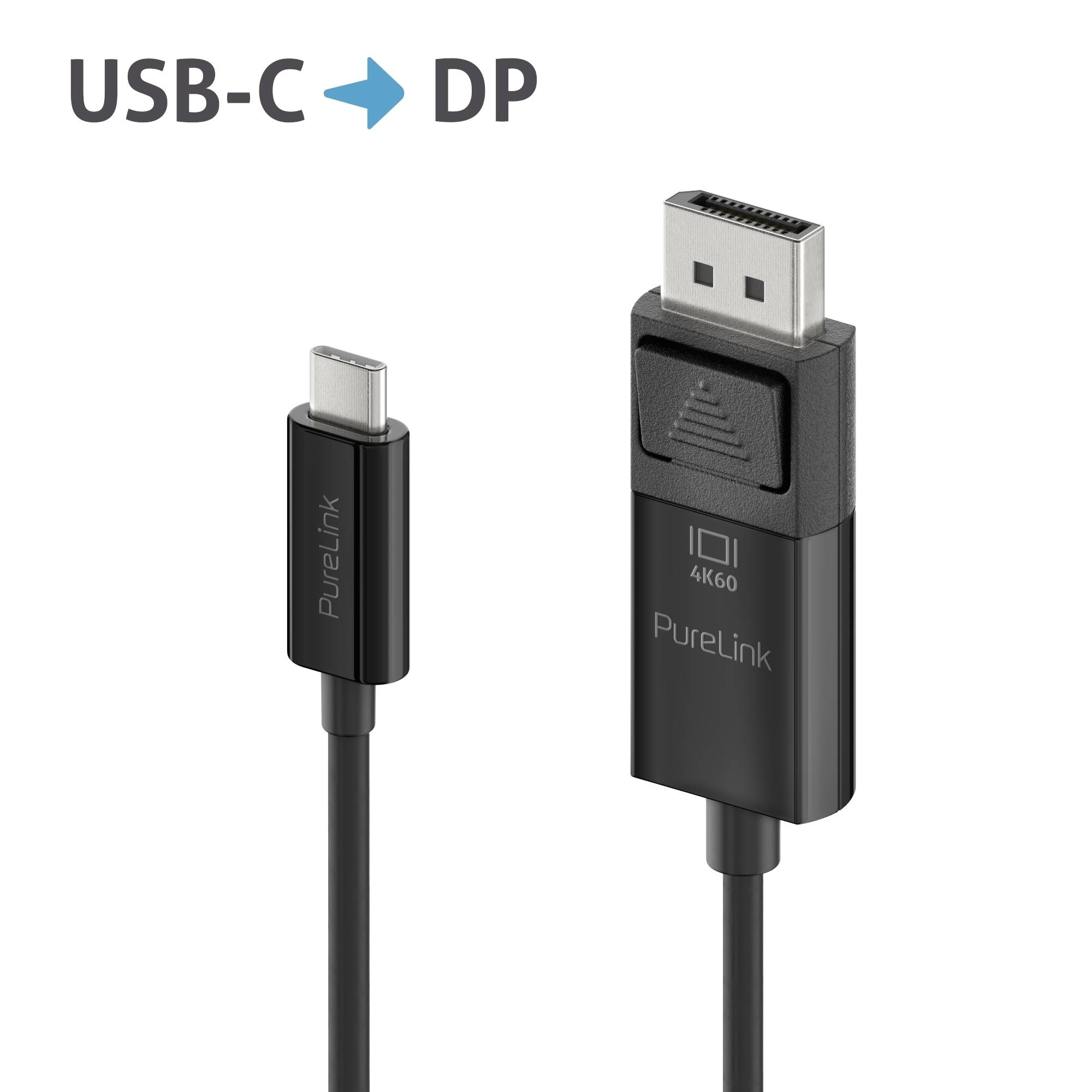 Cavo PureLink da USB-C a DisplayPort - 4K60 - iSeries - nero - 1,00 m-0