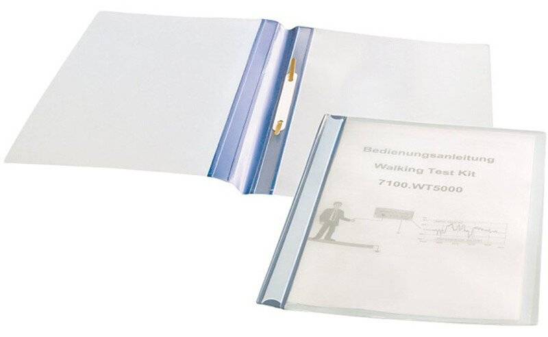 Fissaggio rapido ESD DIN A4 IDP-STAT®, blu/trasparente-0