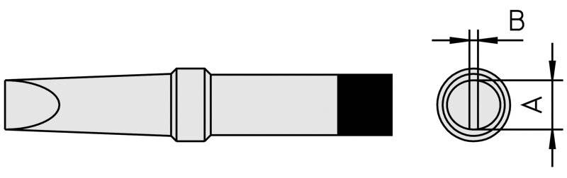 Punta di saldatura a scalpello della serie PT, 4,2 x 0,8 mm, 425 °C-0